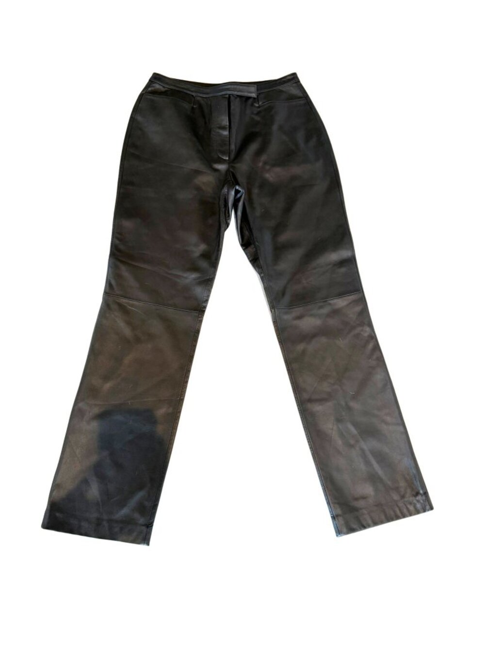 Vintage Investment by The Limited Black Lambskin Leather Pant Silk Lined Size 12